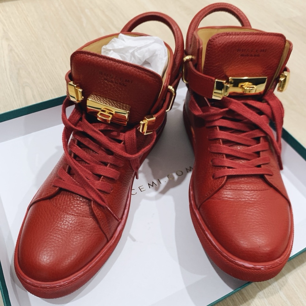 Buscemi Mens Leather Classic Sneaker 100mm GUTS